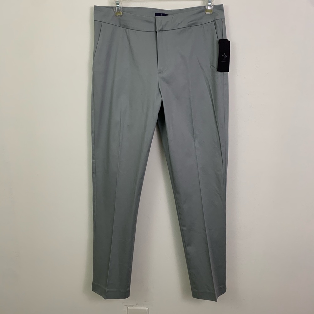 NYDJ Cropped Pants Stretch Gray Size 6 NWT